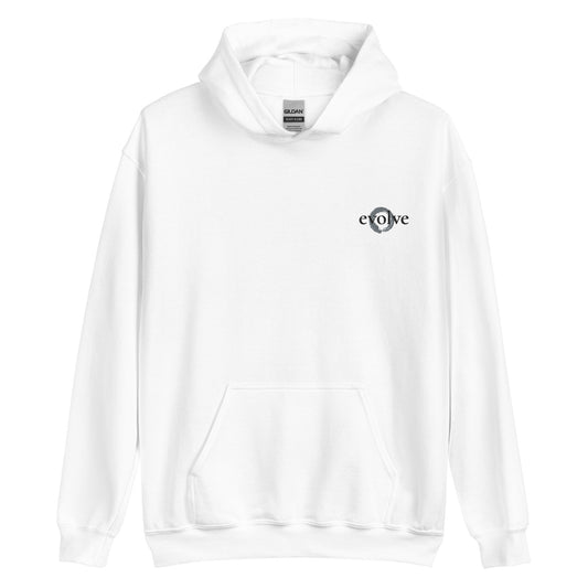 Evolve Logo White Hoodie